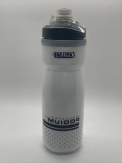 Camelbak Podium Chill Water Bottle, 21oz, White/Black