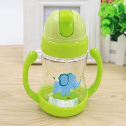 Polypropylene Materials Toddlers Drinking Straw Bottle With 