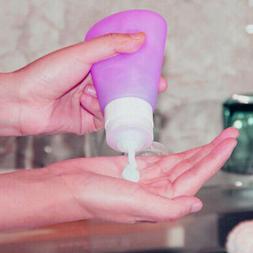 Portable Travel Bottle Silicone Container Refillable Tube Fo
