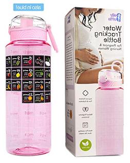 BELLYBOTTLE Pregnancy Water Bottle BPA-Free, Intake Tracker,