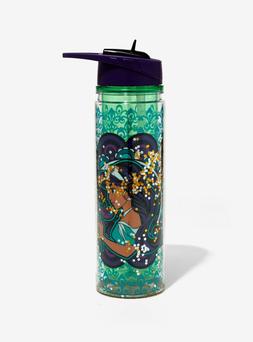 Disney Princess Jasmine Glitter Water Bottle