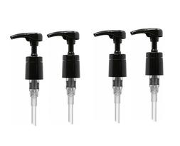 Pump for 1 liter Bottles, Black- Pack of 4