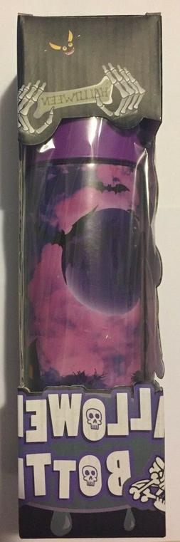 PURPLE HALLOWEEN TUMBLER / WATER BOTTLE 15oz.~ NEW!