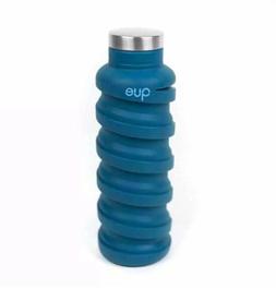 que Bottle - 20 oz. Blue, NIB - Collapsible Water Bottle. BP