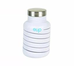 que Bottle - 20 oz. White, NIB - Collapsible Water Bottle. B