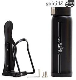 Holder With Insulated Water Bottle: 16oz Hot&cold Thermos