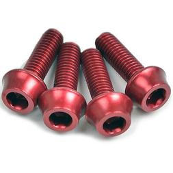 OMNI Racer Worlds Lightest Bottle Cage Bolts: 4 RED