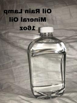 RAIN LAMP OIL 16 OZ Bottle of MINERAL OIL Light Weight, Pump
