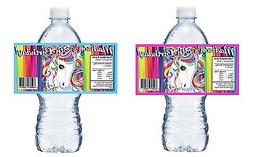 RAINBOW UNICORN PERSONALIZED BIRTHDAY PARTY FAVORS WATER BOT