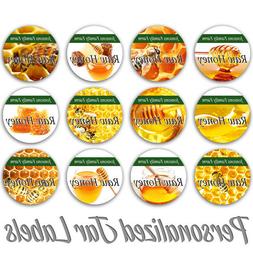 RAW PURE HONEY PERSONALIZED MASON JAR LID BOTTLE KITCHEN STI