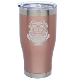Rose Gold Double Wall Insulated Stainless Steel Tumbler Trav