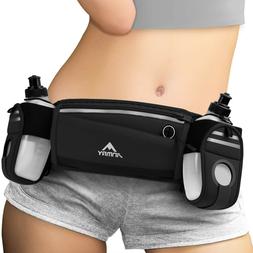 ANMRY Running Belt with Water Bottle,Running Hydration Belt 