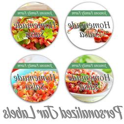 SALSA HOMEMADE PERSONALIZED MASON JAR LID BOTTLE FARM KITCHE