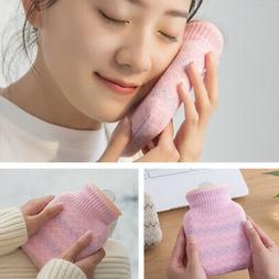 Silicone Hot Water Bottle Bag Hand Warm Hot&Cold Therapies F
