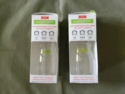 NUK Simply Natural 9oz Bottle Lot Of 2 New In Box Size 2 Med