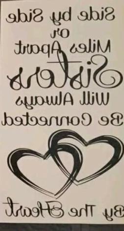 Sisters quote wine bottle decal diy! Perfect for gifts!