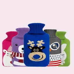 Hand Feet Warmer Bottle Bags Hot Water Bottle Knitted Cover 