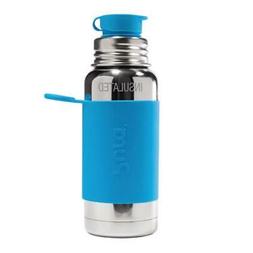 Pura Sport 16 OZ Stainless Steel Water Bottle Silicone Big M