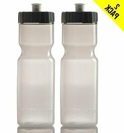 50 Strong Sports Squeeze Water Bottle 2 Pack &ndash; 22 oz. BPA 
