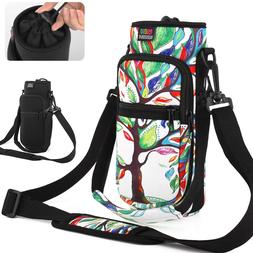 Sports Water Bottle Carrier Bag 2 Pocket Bottle Holder Acces