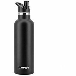 Topoko 25 Oz Hydro Double Wall Flask Stainless Steel Bite "