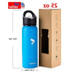 25oz Stainless Steel With Straw Lid And Portable Handle -