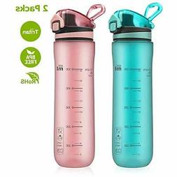Bottle, Bpa-free Tritan Plastic With Locking Flip-flop Lid,