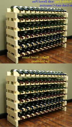 Stackable Wine Rack Storage 144 Bottles, Cellar Display Shel