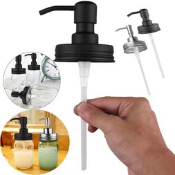 Stainless Steel Mason Jar Soap Lotion Dispenser Lid Pump Tub