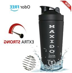 Stainless Steel Shaker Bottle, BPA Free, BONUS Protein Blend
