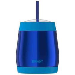 Thermos Stainless Steel Vacuum Insulated Cold Cup with Straw