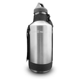 New Wave Enviro 40oz Stainless Steel Water Bottle with Strap