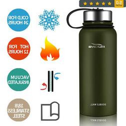 Stainless Steel Water Bottle Wide Mouth Insulated 32oz,24 H 