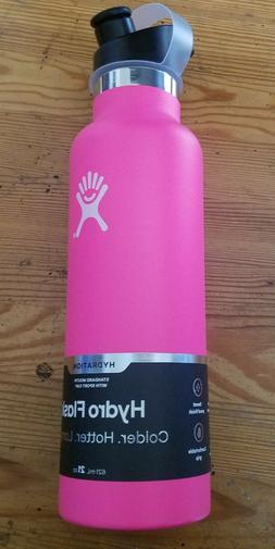 Hydro Flask Standard-Mouth Vacuum Water Bottle with Sport Ca