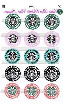 Starbucks Nursing Coffee Scrubs &  Gloves Color 15 Precut Bo