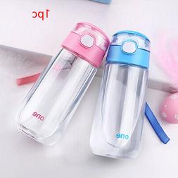 With Straw Portable Outdoor Sports Boys Girls Student Cartoo