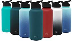 Summit Water Bottle + Extra Lid Wide Mouth Vacuum Insulated 