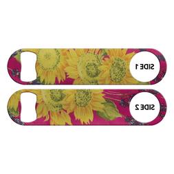 Sunflowers Cute Ink Correct Bottle Opener Flat Blade Church 
