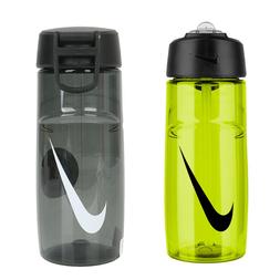 Nike T1 Swoosh Sport Water Bottle Cycling Tumbler Black/Volt