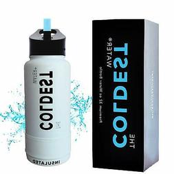 The Coldest Sports Water Bottle 32 oz Wide Mouth Insulated S