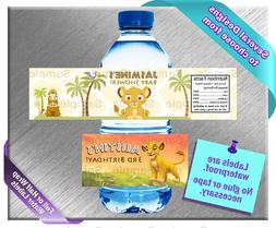 The Lion King Guard ~ Water Bottle Labels ~ Birthday Party B