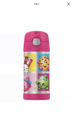 Thermos Shopkins Funtainer Stainless Steel Bottle - Pink 