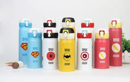 Thermos Vacuum Bottle Super Hero Stainless Marvel Water Tea 