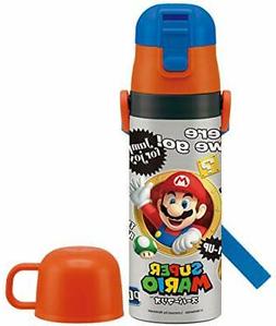 Skater thermos water bottle 2WAY for children Super Mario 43