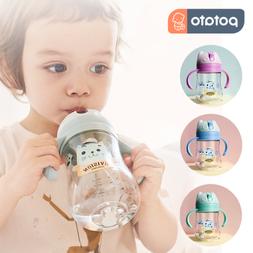Baby Cup Toddler Feeding Cup Drinking Water Straw Bottle Sip