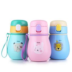 Toddler Thermos Water Bottle Cartoon Print Stainless Steel C