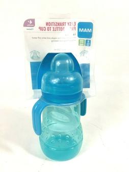 MAM Trainer Bottle Cup with Handles 8 oz Blue