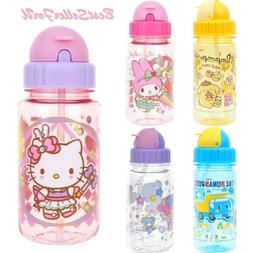 Sanrio Tritan BPA Free Straw Water Bottle Kids Flip-top Cap 
