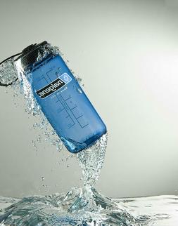 Nalgene Tritan Wide Mouth BPA-Free Water Bottle, Blue w/ Bla