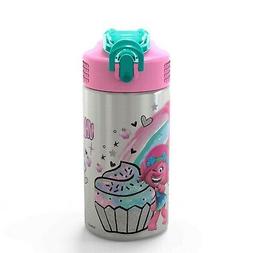 Zak Designs Trolls Poppy - Stainless Steel Water Bottle with